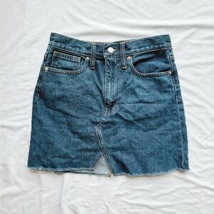 Madewell Rigid Denim A-line Skirt Cut Out - Size 25